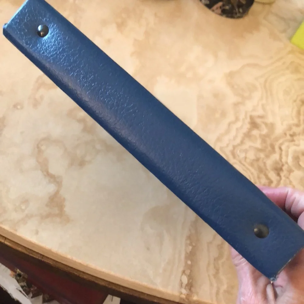 DELUXE CHECKBOOK COVER • NAVY BLUE • 11.5” x 8.75”